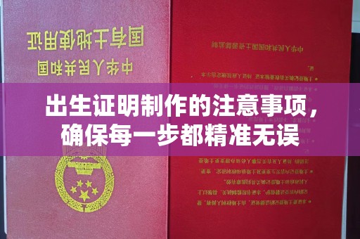 曾都出生证明制作的注意事项，确保每一步都精准无误