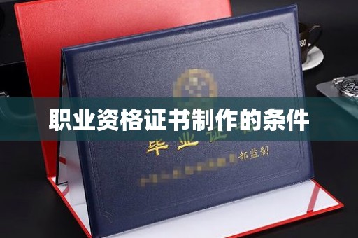 曾都职业资格证书制作的条件